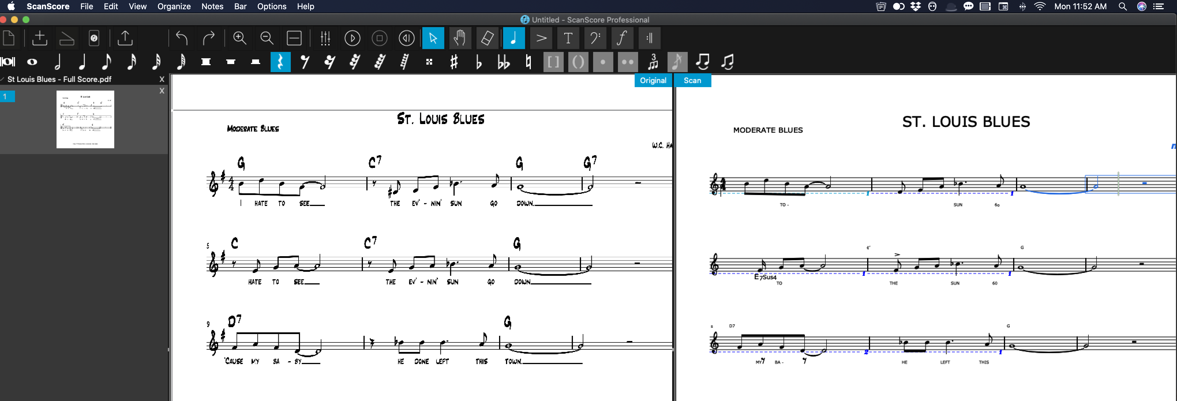 Scan Sheet Music into XML